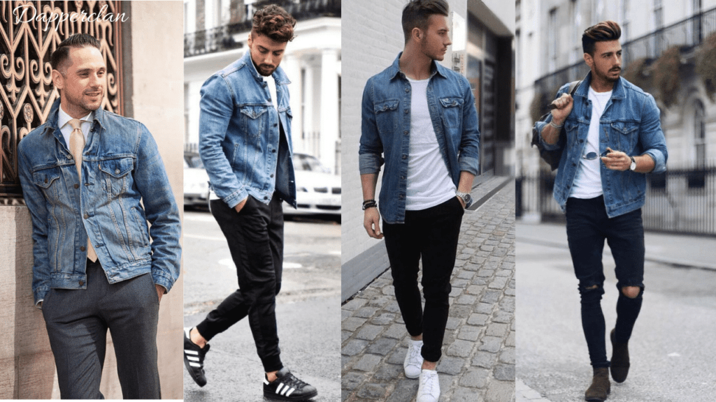 dressing up a denim jacket