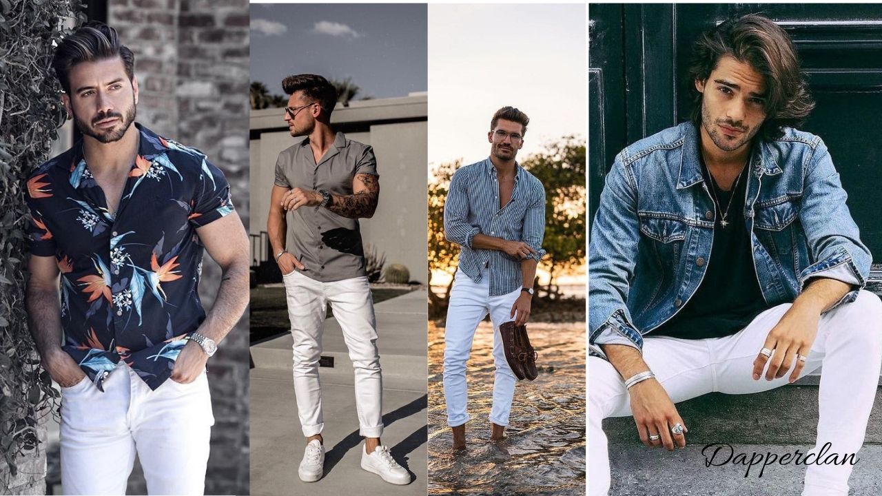 male white jeans