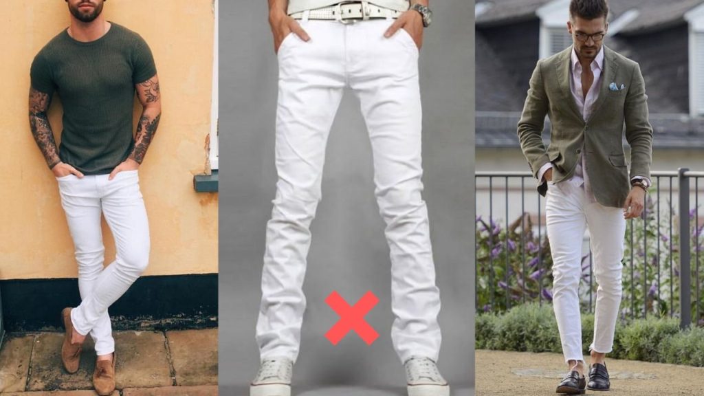 white jean men