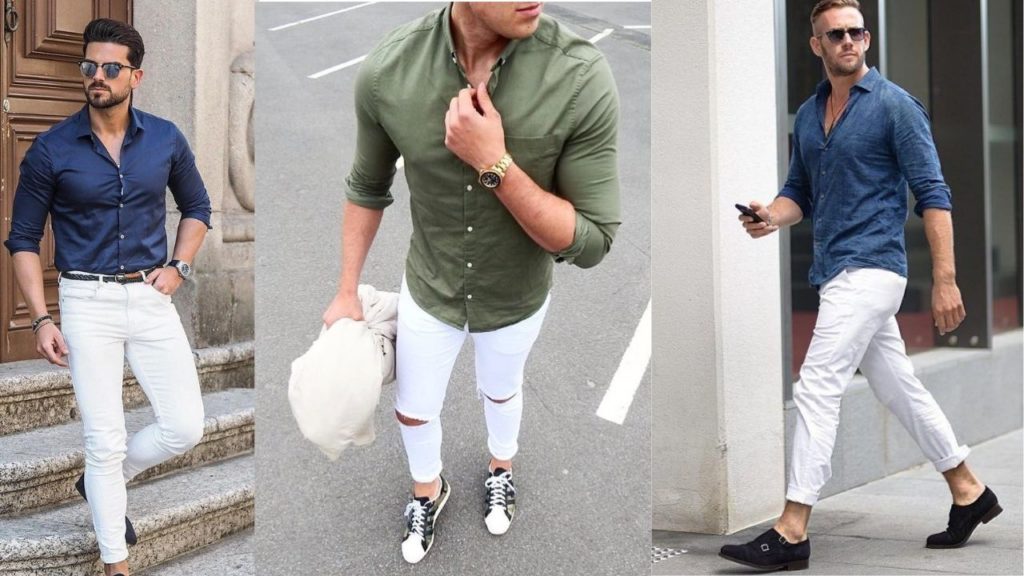 shirts with white jeans