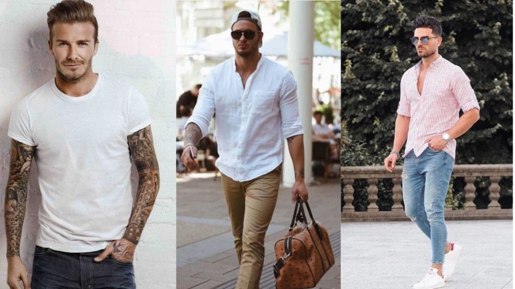 material of clothes are important part of summer style for men