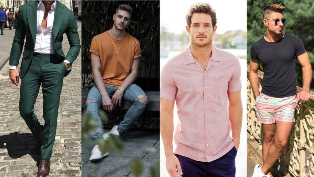 summer style for men is all about thebold colours