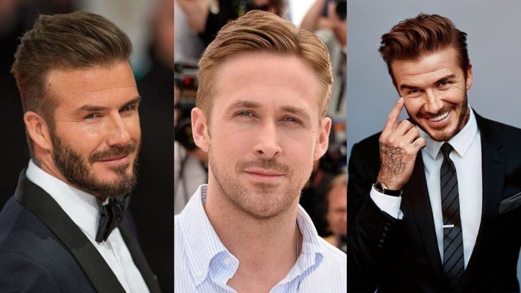 David beckham hairstyle side part