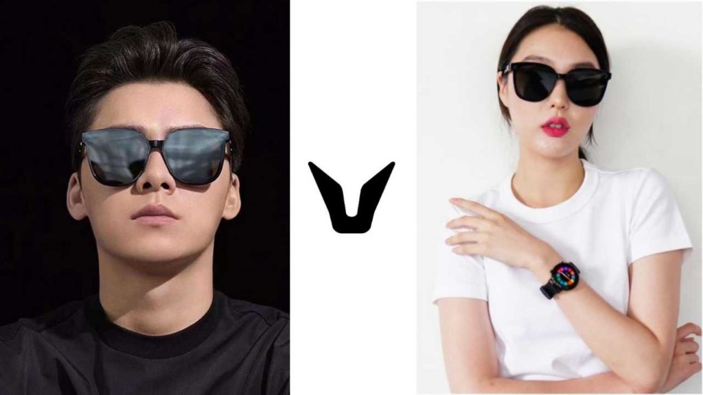 gentle monster logo and models wearing gentle monster sunglasses